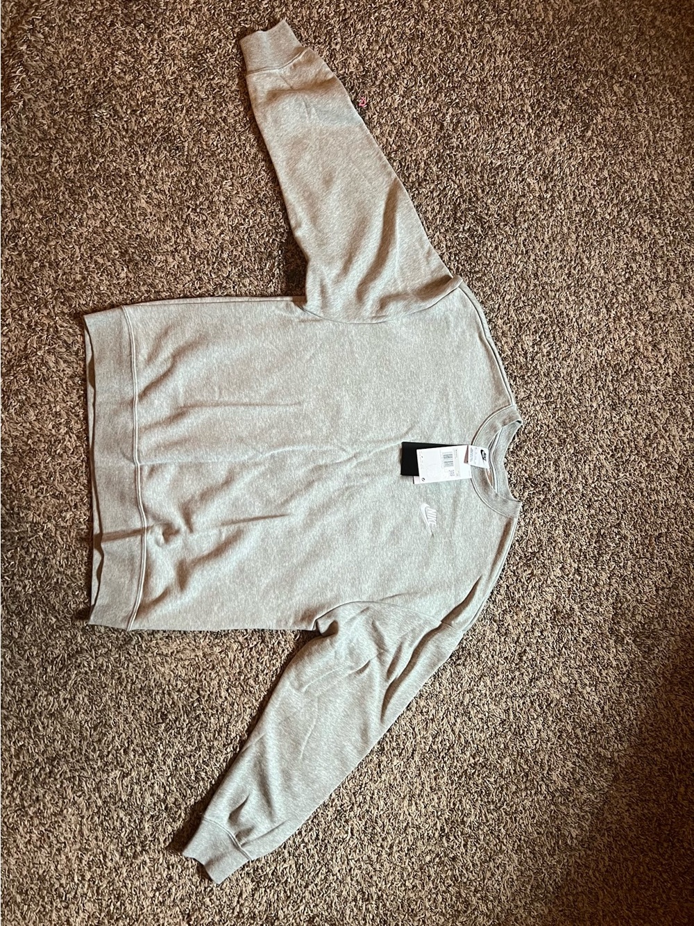 Nike Crewneck Sweatshirt in Light Gray